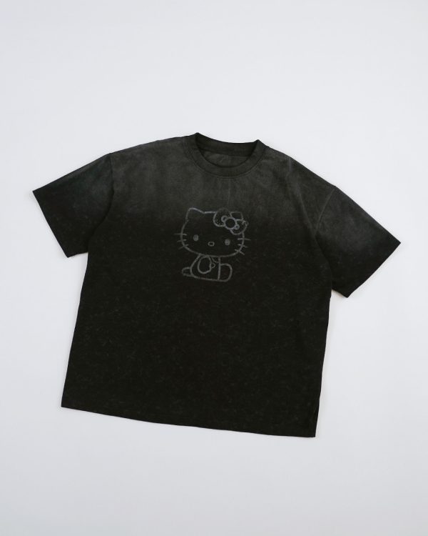 Hello Kitty Oversized Logo Print Tee