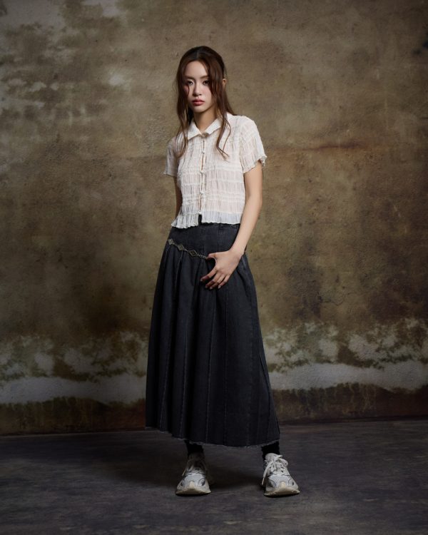 Shirring Sheer Shirt