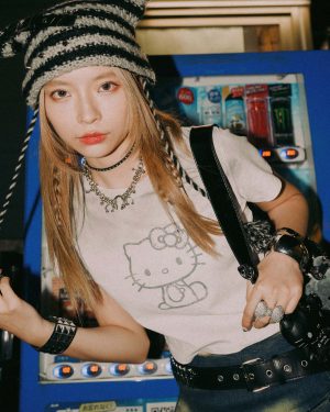 Hello Kitty Logo Print Tee