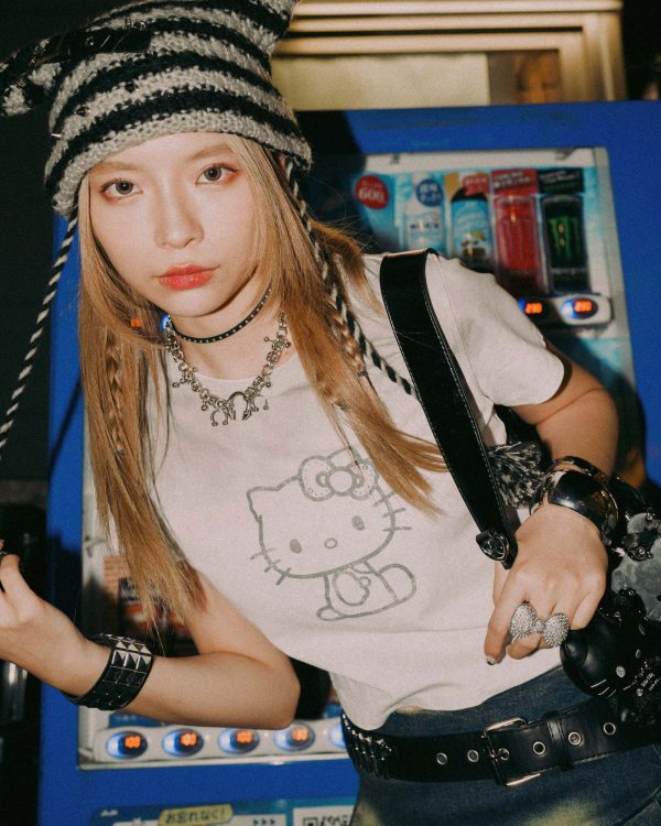 Hello Kitty Logo Print Tee