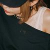 Hello Kitty Asymmetric Cut-out Logo Top
