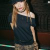 Hello Kitty Asymmetric Cut-out Logo Top