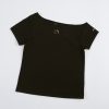 Hello Kitty Asymmetric Cut-out Logo Top