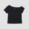 Hello Kitty Asymmetric Cut-out Logo Top