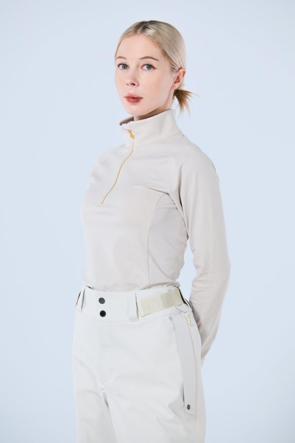 Base Layer 金屬拉鍊高領上衣 女