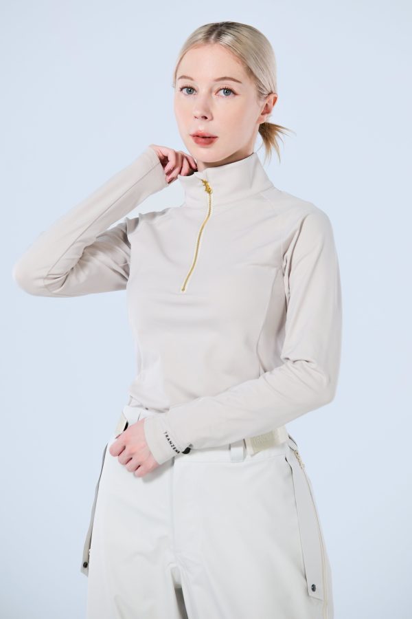 Base Layer 金屬拉鍊高領上衣 女