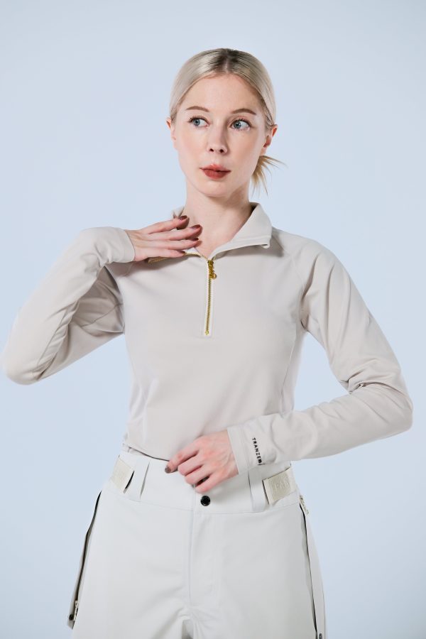 Base Layer 金屬拉鍊高領上衣 女