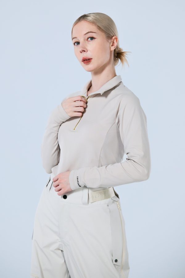 Base Layer 金屬拉鍊高領上衣 女