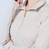 Base Layer 金屬拉鍊高領上衣 女