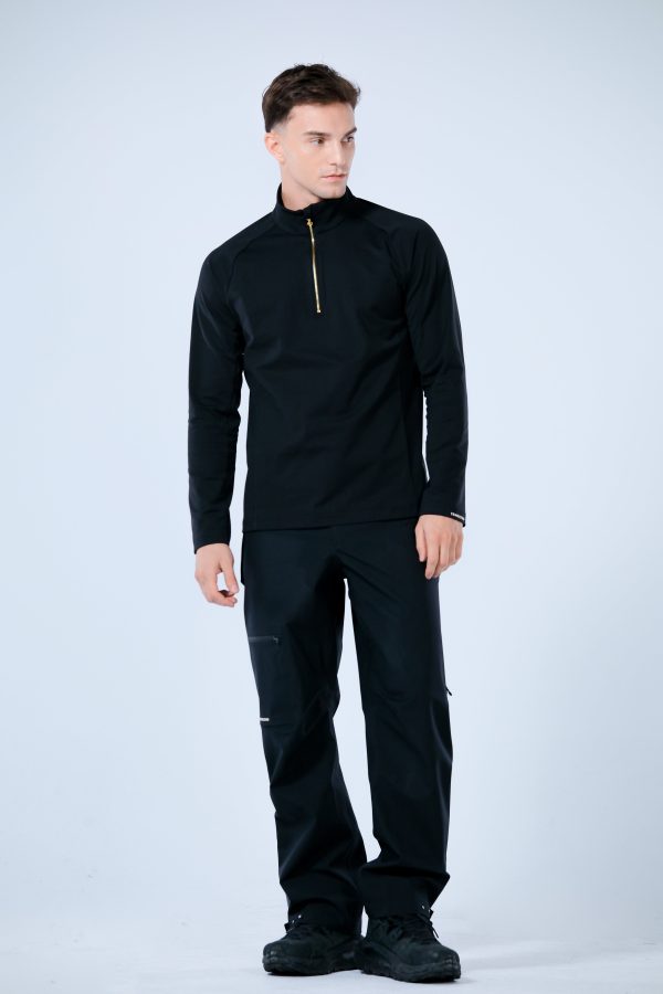 Base Layer 金屬拉鍊高領上衣 男