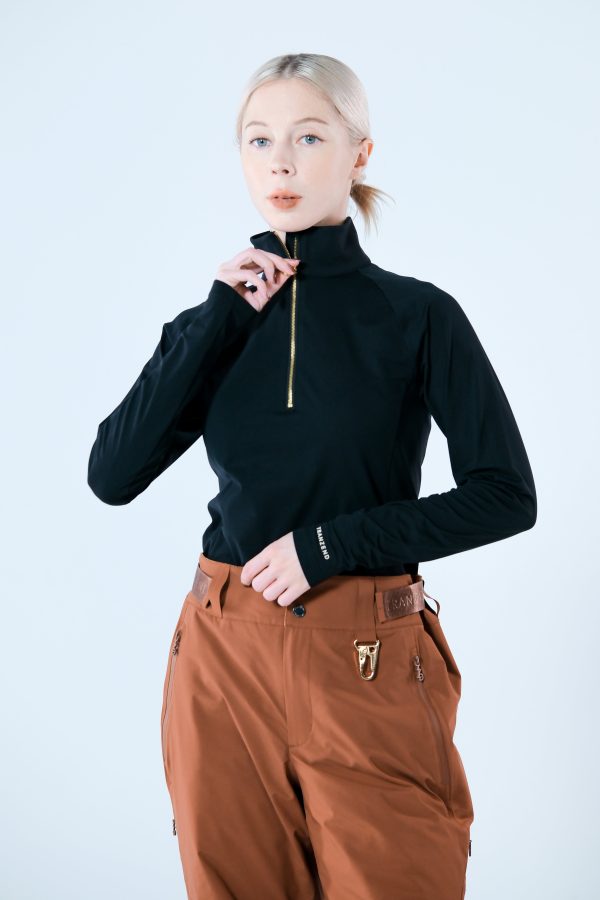 Base Layer 金屬拉鍊高領上衣 女