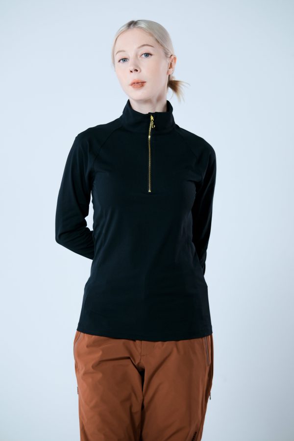 Base Layer 金屬拉鍊高領上衣 女