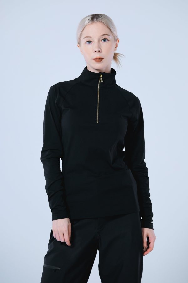 Base Layer 金屬拉鍊高領上衣 女