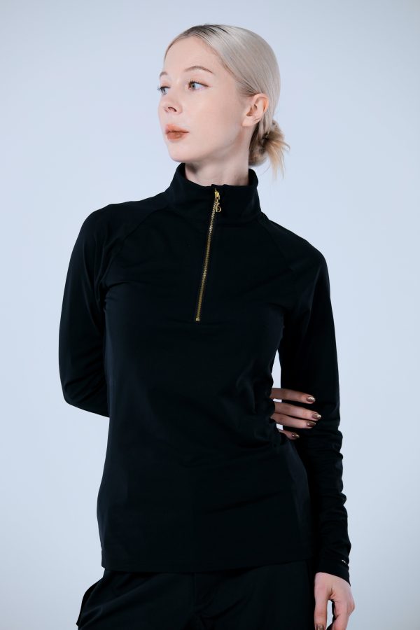 Base Layer 金屬拉鍊高領上衣 女