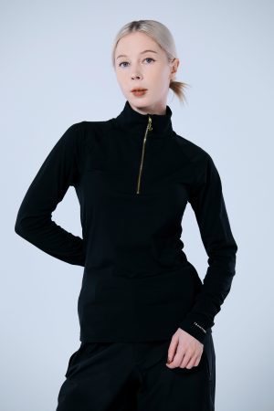 Base Layer 金屬拉鍊高領上衣 女