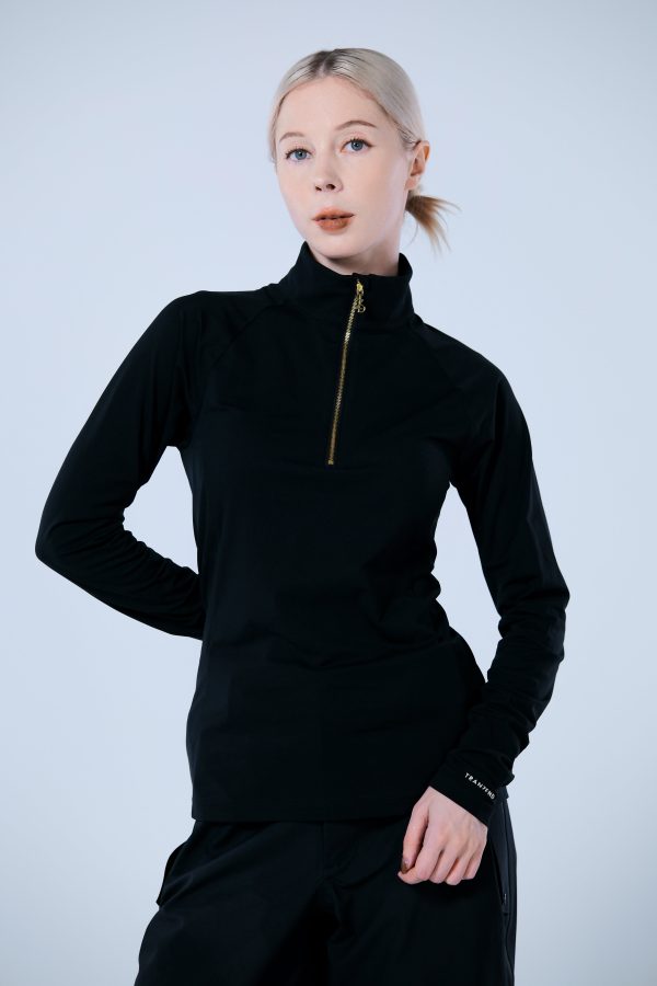 Base Layer 金屬拉鍊高領上衣 女
