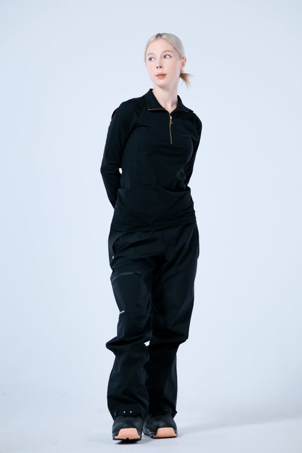 Base Layer 金屬拉鍊高領上衣 女