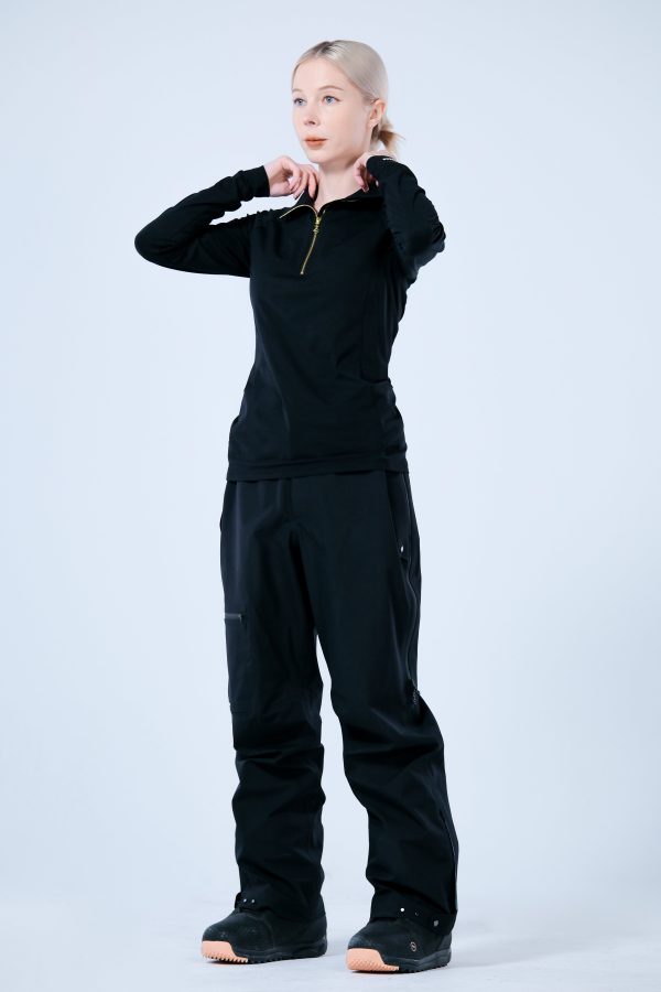 Base Layer 金屬拉鍊高領上衣 女