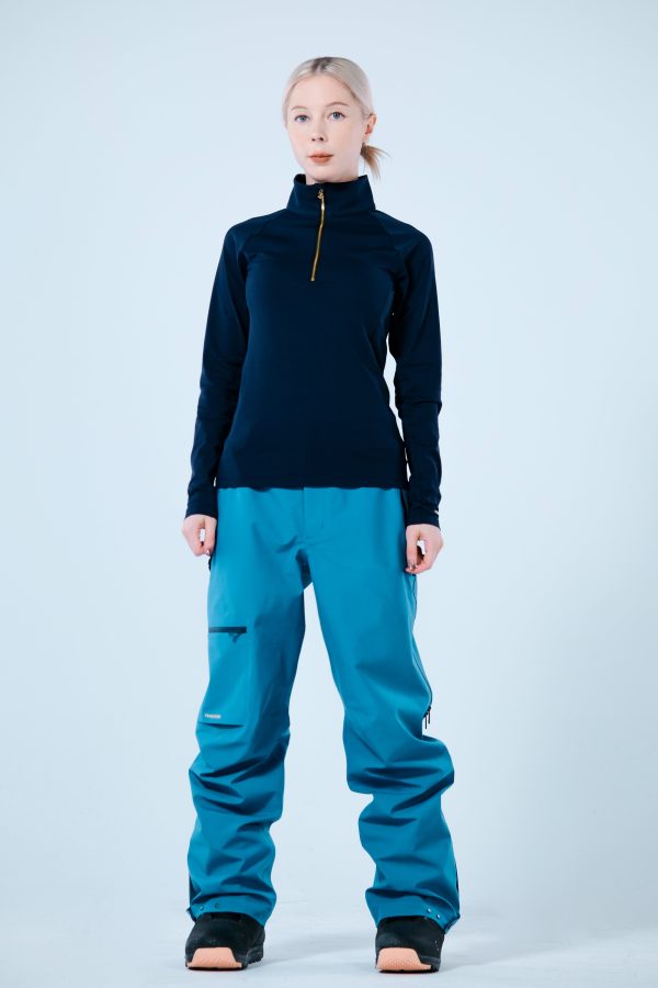 Base Layer 金屬拉鍊高領上衣 女