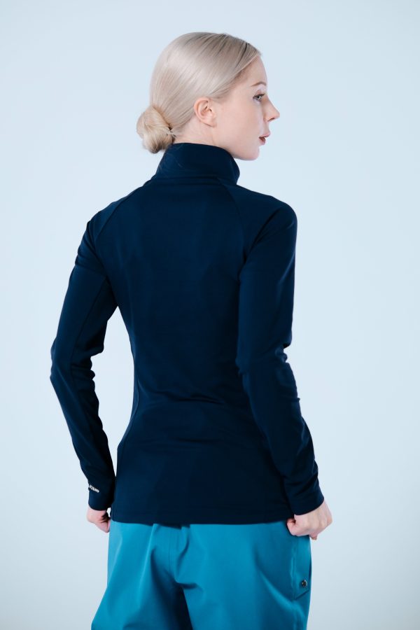 Base Layer 金屬拉鍊高領上衣 女