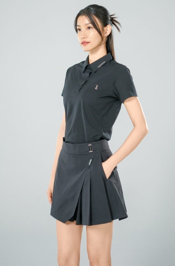 Ace 高爾夫Polo衫-女- 極致黑