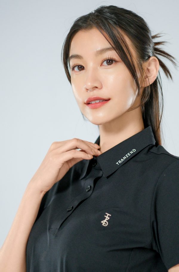 Ace 高爾夫Polo衫-女- 極致黑